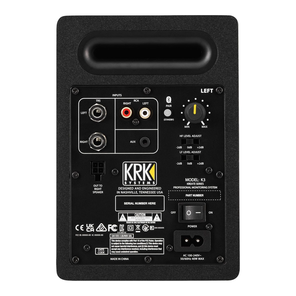 KRK Monitores de Estudio Activos Kreate 3 (Par)