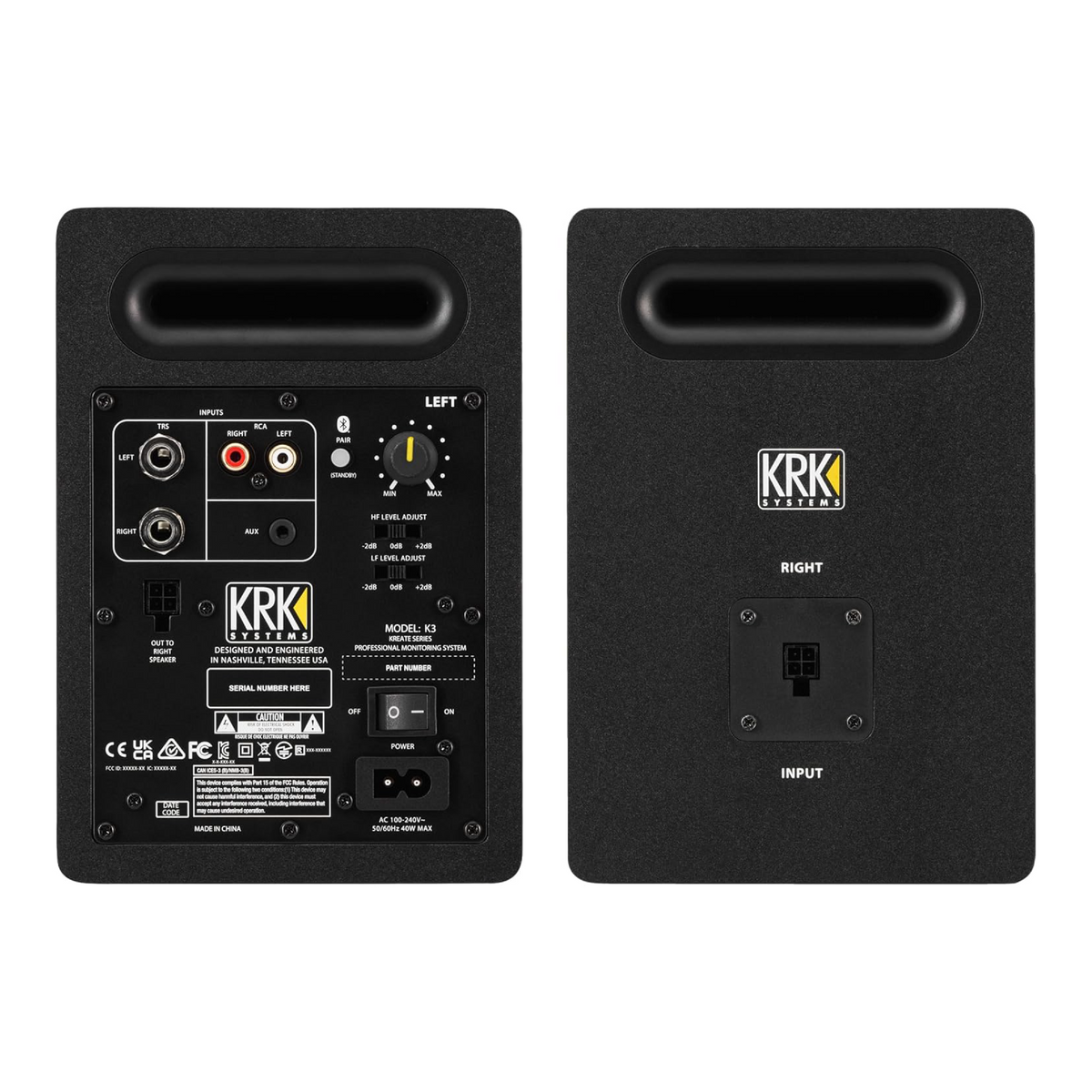 KRK Monitores de Estudio Activos Kreate 3 (Par)
