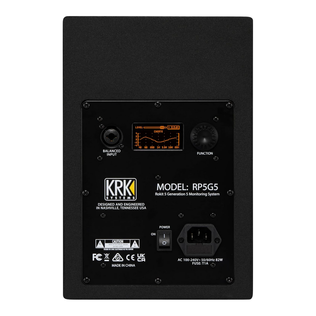 KRK Monitor de Estudio Activo Rokit 5 G5 de 5 Pulgadas, Color Negro