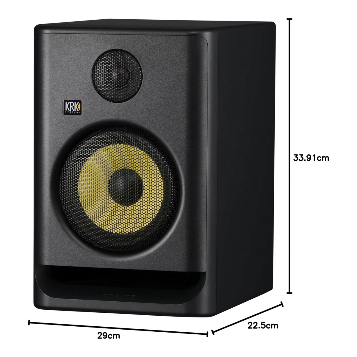 KRK Monitor de Estudio Activo Rokit 7 G5 de 7 Pulgadas, Color Negro
