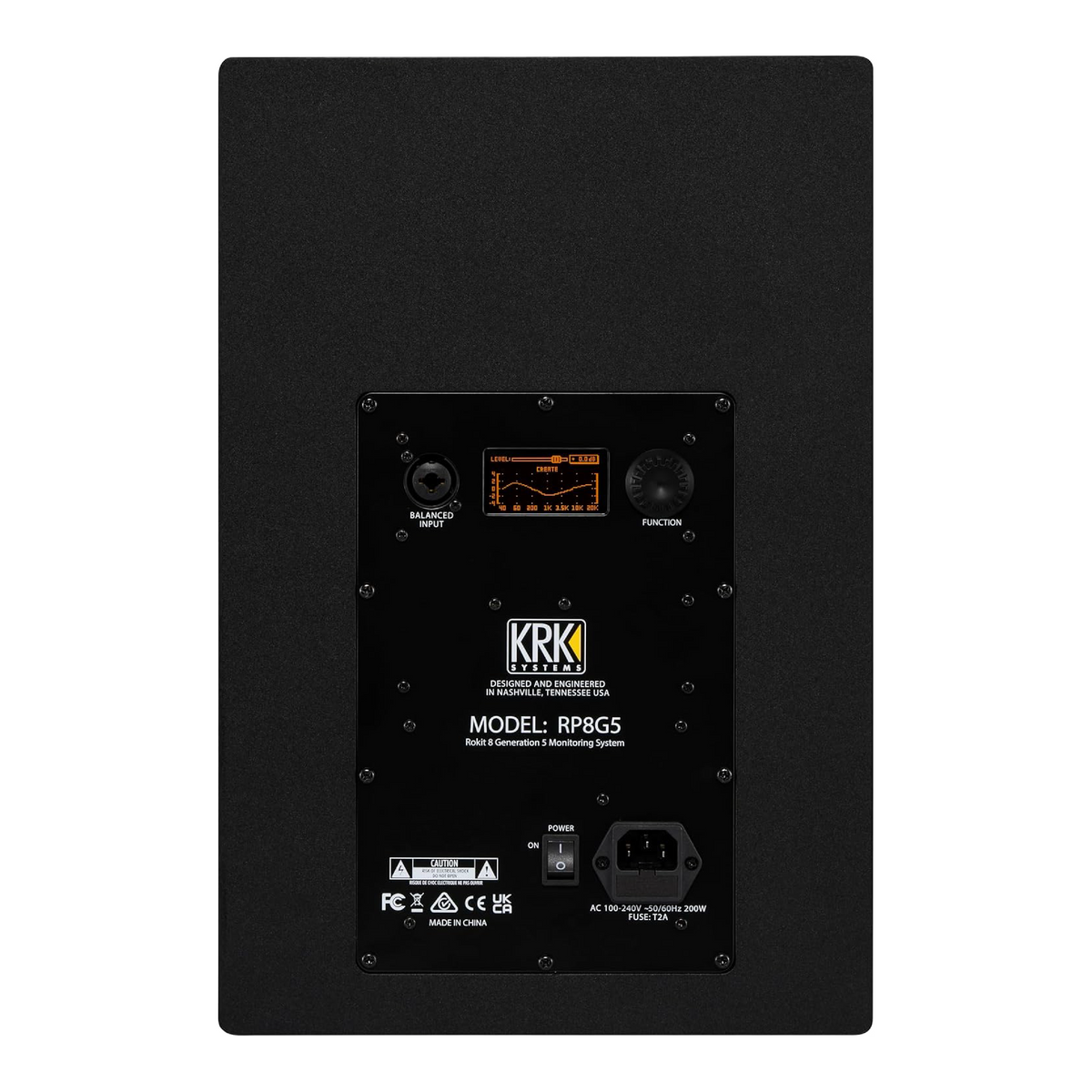KRK Monitor de Estudio Activo Rokit 8 G5 de 5 Pulgadas, Color Negro