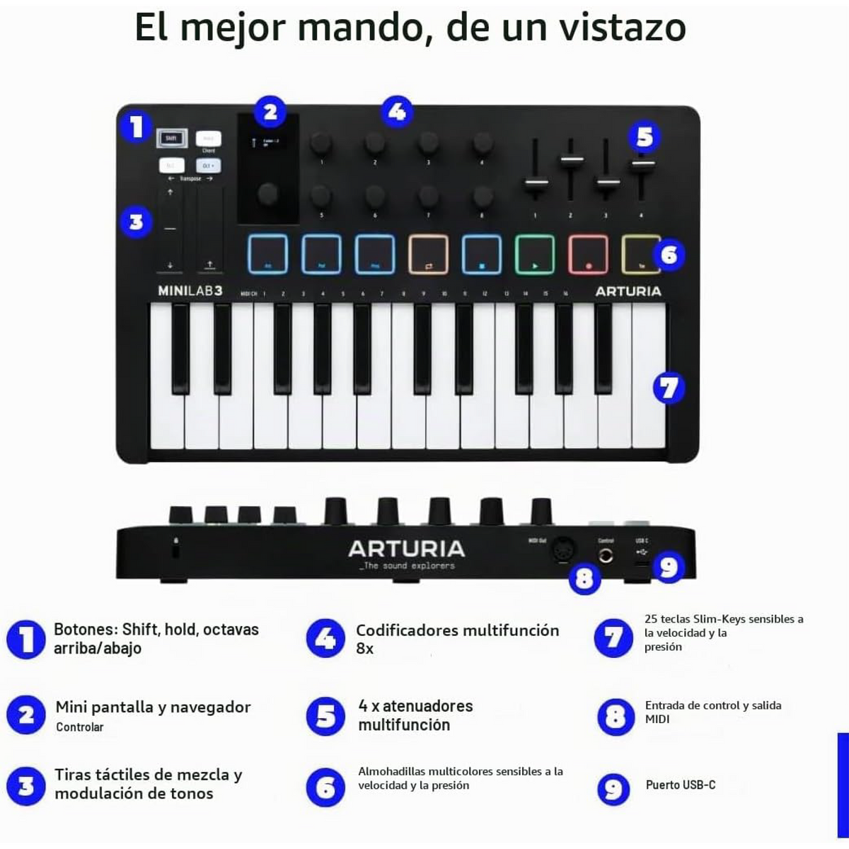 Arturia MiniLab 3 Edición Negra