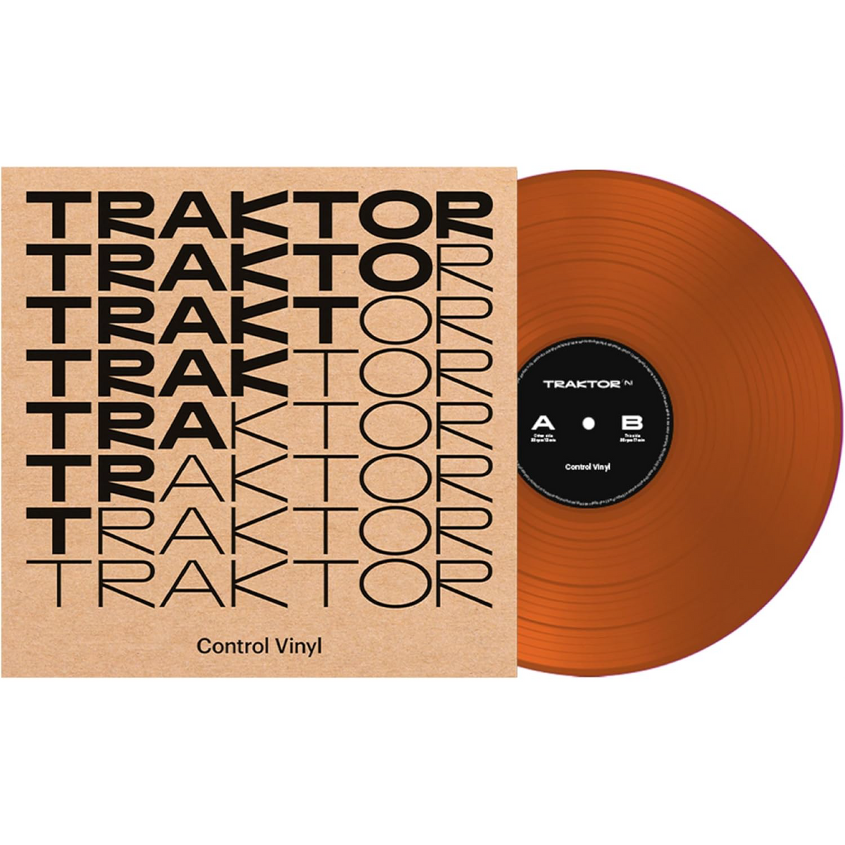 Native Instruments Traktor Control Vinyl Individual Color Naranja Transparente