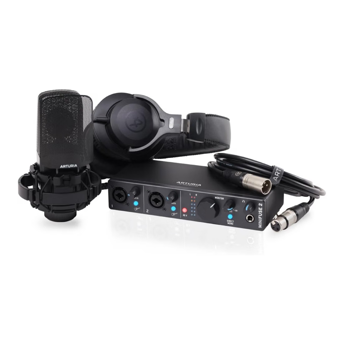 Arturia MiniFuse 2 Recording Pack, Color Negro