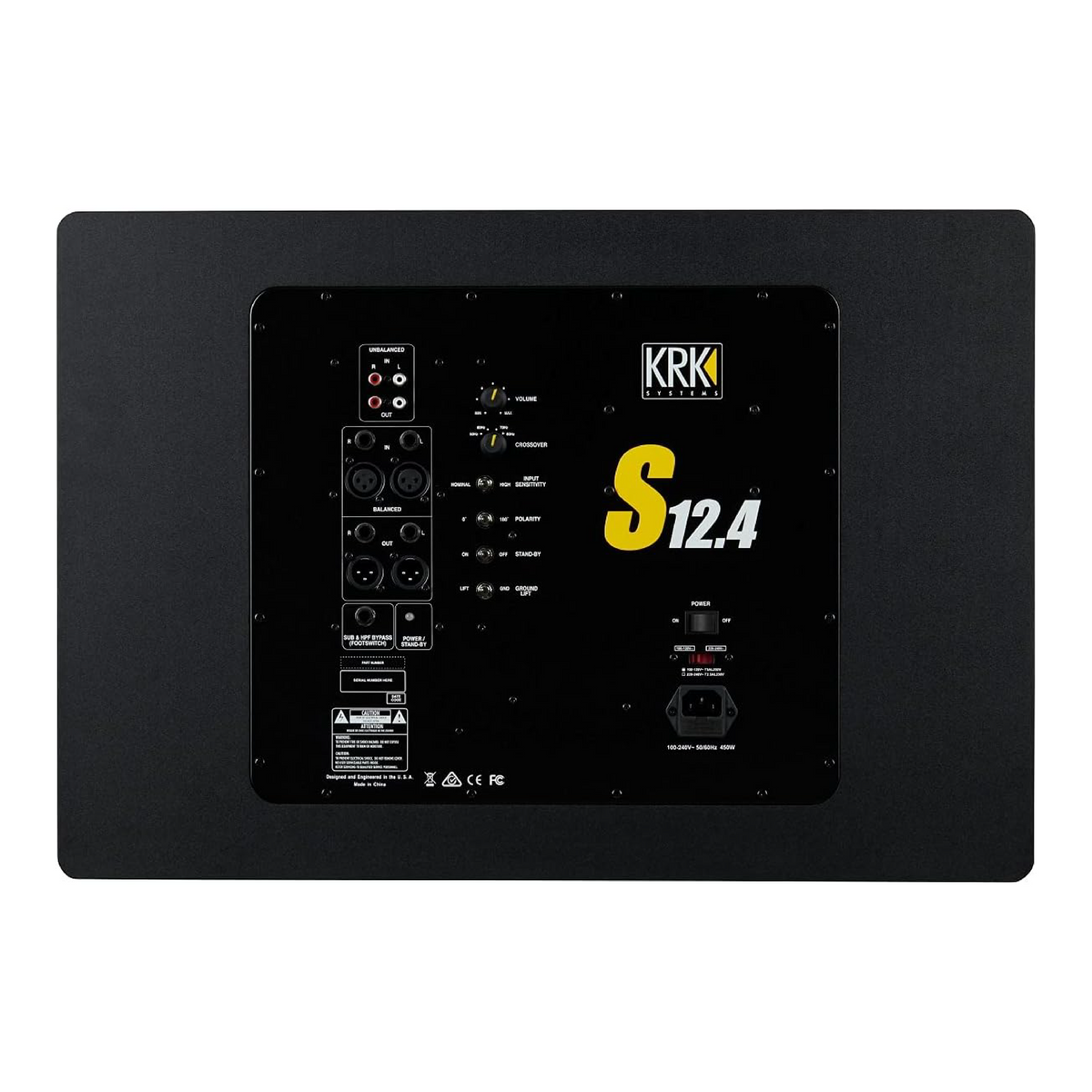 KRK Subwoofer Activo de Estudio S12.4 de 12 Pulgadas