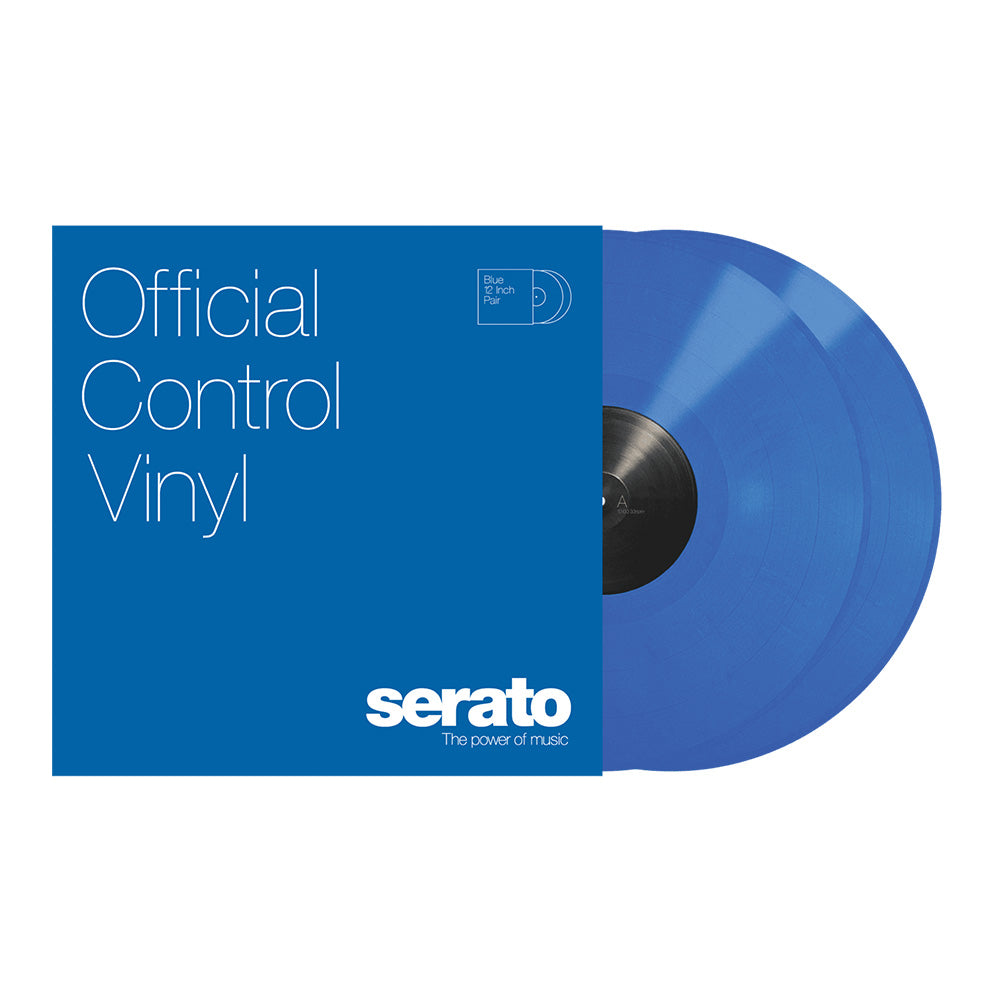 Serato Par de Vinilos de Control de 12 Pulgadas, Color Azul