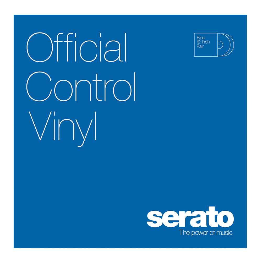 Serato Par de Vinilos de Control de 12 Pulgadas, Color Azul
