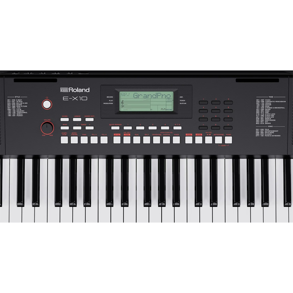 Roland Teclado Arreglista para Principiantes E-X10