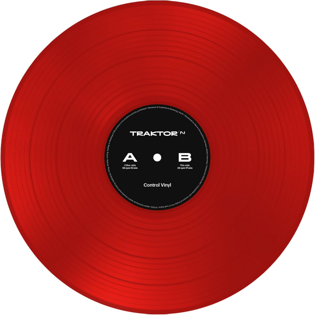Native Instruments Traktor Control Vinyl Individual Color Rojo