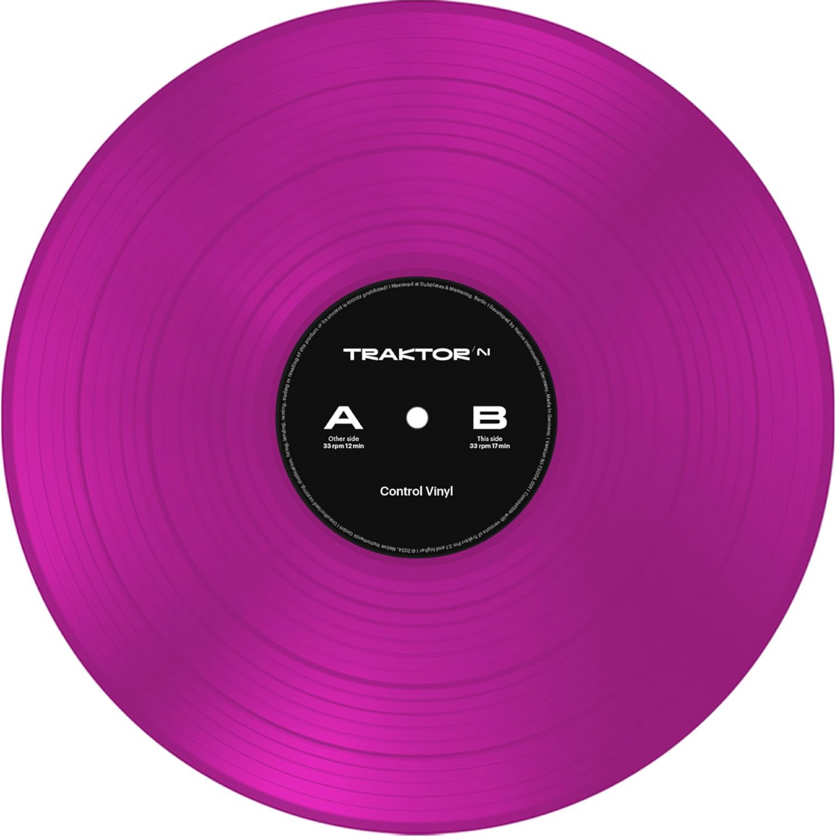 Native Instruments Traktor Control Vinyl Individual Color Rosa Transparente